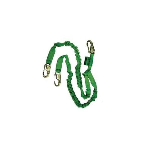 Honeywell Miller Stretchable Web Lanyard, 4 ft. Length, Aluminum, 2 Leg(s) 231MAL/6FTGN