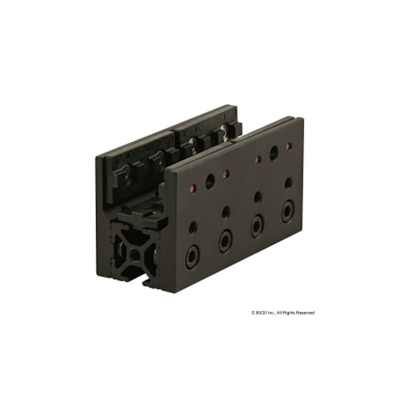 80/20 Blk 10S Long Single Unibearing Assembly 6732-BLACK