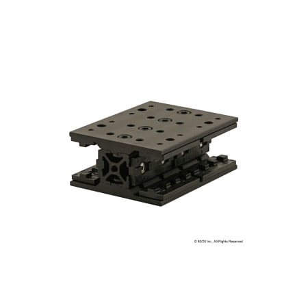 80/20 Blk 10S Long Double Unibearing Assembly 6736-BLACK
