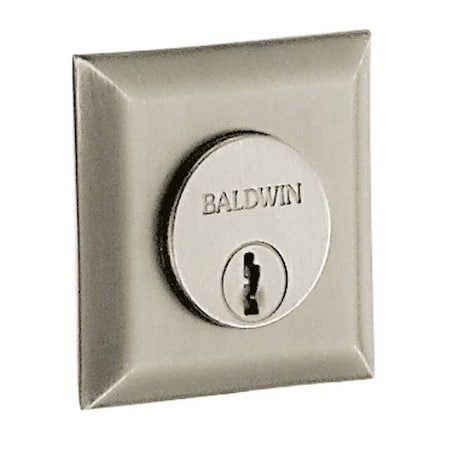 Baldwin Square Lifetime Satin Nickel Cylinders Lifetime Satin Nickel 6737.056