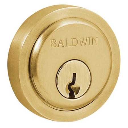 Baldwin Contemporary Satin Brass with Brown Cylinders Satin Brass with Brown 6738.060