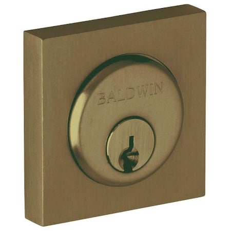 Baldwin Contemporary Square Antique Brass Cylinders Antique Brass 6743.050
