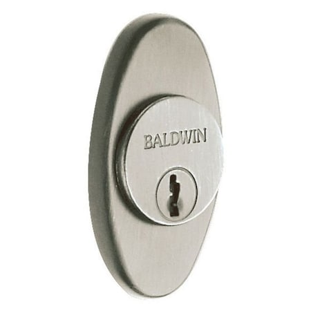 Baldwin Oval Lifetime Satin Nickel Cylinders Lif 6754.056