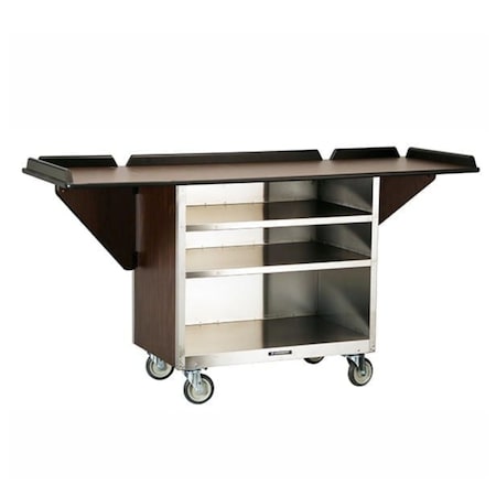 Lakeside Beverage Service Cart w/Drop Leaves; 22-1/2"x72"(Leaves Up) 675