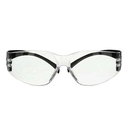 3M Safety Glasses, Anti-Fog & Anti-Scratch, Clear Lens, Black Frame, Frameless SF101AF-BLK