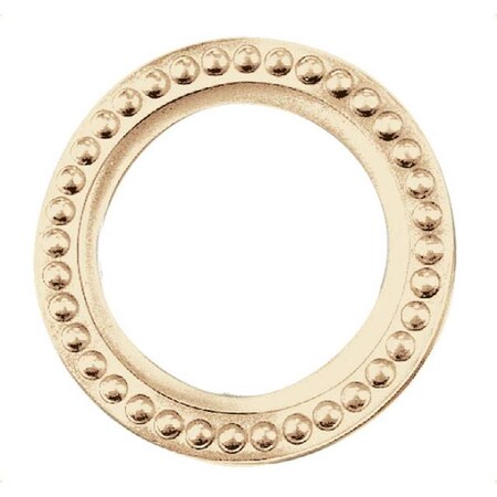 Baldwin Beaded Satin Brass with Brown Cylinders Satin Brass with Brown 6768.060