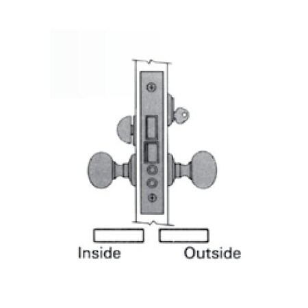 Baldwin Entry Handlesets Lifetime Brass 6800.003.LR