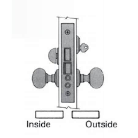 Baldwin Entry Handlesets Lifetime Brass 6800.003.L