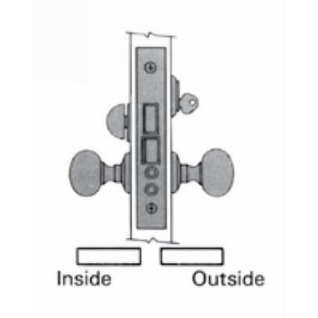 Baldwin Entry Handlesets Satin Brass with Brown 6802.060.R
