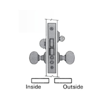 Baldwin Entry Handlesets Oil Rubbed Bronze 6802.102.R125