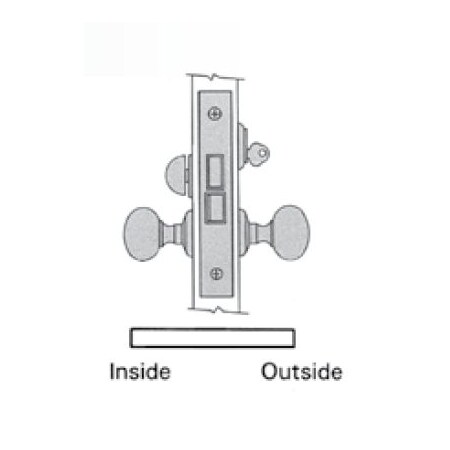 Baldwin Entry Handlesets Lifetime Brass 6810.003.RR