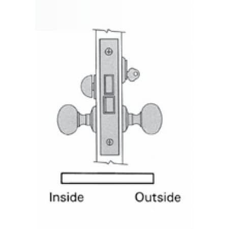 Baldwin Entry Handlesets Lifetime Satin Nickel 6810.056.LR