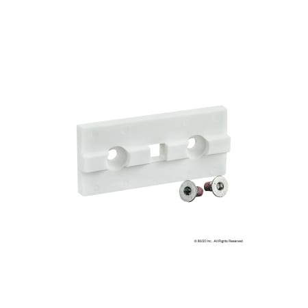 80/20 White Unibearing Pad 15 Series 6814