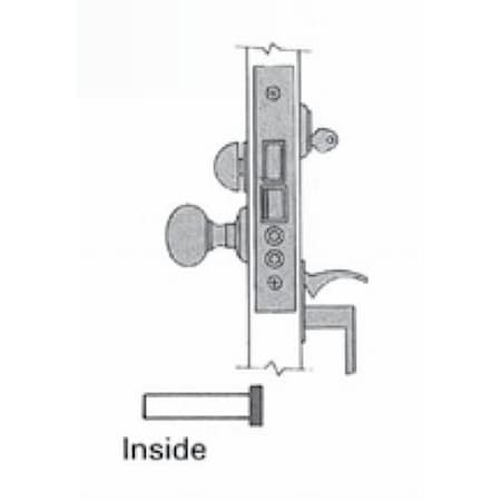 Baldwin Entry Handlesets Unlacquered Brass 6832.031.L