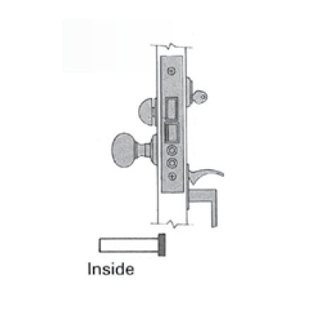 Baldwin Entry Handlesets Antique Brass 6832.050.LR