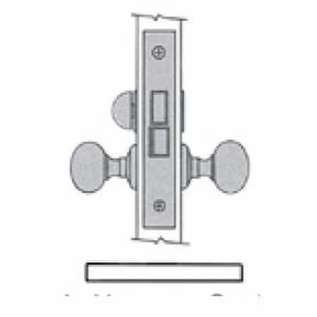 Baldwin Privacy Handlesets Vintage Brass 6845.033.R