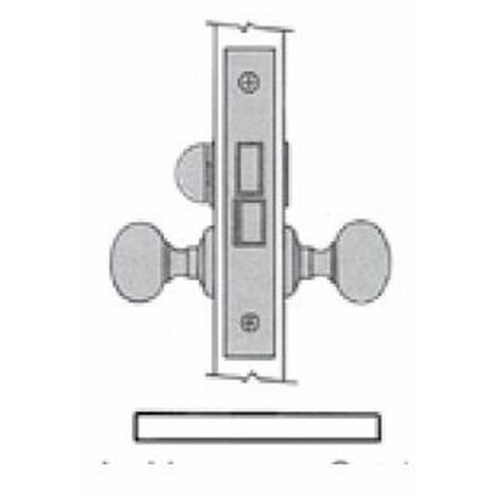 Baldwin Privacy Handlesets Antique Brass 6845.050.L