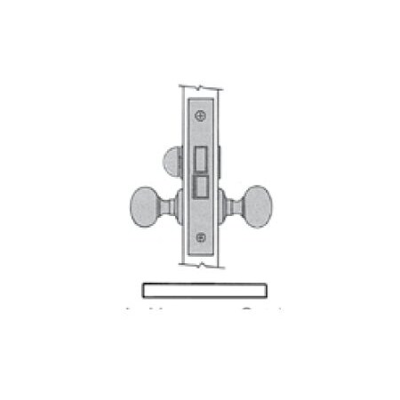 Baldwin Privacy Handlesets Lifetime Satin Nickel 6845.056.LR