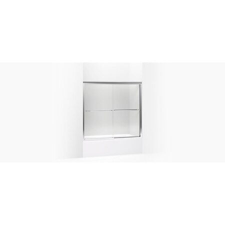 Kohler Fluence(R) Sliding Bath Door, 55-3/4" H X 54 - 57" W, With 1/4" Thick Crystal Clear Glass 702202-L-SHP
