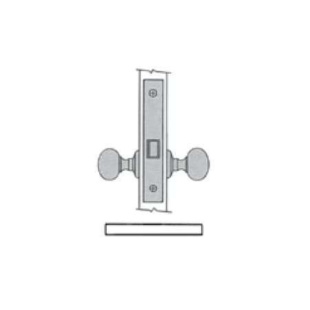 Baldwin Passage Handlesets Antique Brass 6857.050.RR