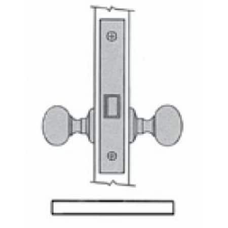 Baldwin Passage Handlesets Satin Brass with Brown 6857.060.R
