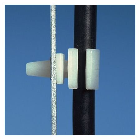 Panduit Cable Clip, Nylon 6/6, 0.38 in Bundle Dia., Natural, 0.82 in L, 100 PK PMCC38H25-C