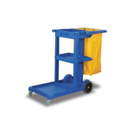 Malish Concierge Trolley Cart, Blue Polypropylene 6860