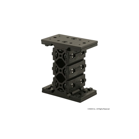 80/20 Black 15 S Short Dbl Assem, 1545X2.82" 6878-BLACK