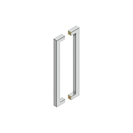 Deltana Back To Back Contemporary Pull Bright Stainless Steel 18" SSPBB1810U32