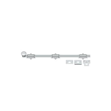 Deltana Surface Bolt, Heavy Duty Bright Chrome 18" 18SB26