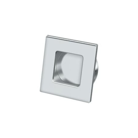 Deltana Square Heavy Duty Flush Pull Bright Chrome 2-3/4" FPS234U26