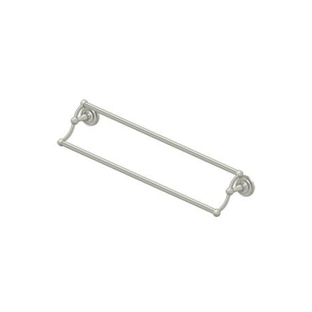 Deltana Double Towel Bar, R-Series Satin Nickel 24" R2006-U15