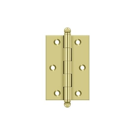 Deltana Bright Brass Door and Butt Hinge CH3020U3