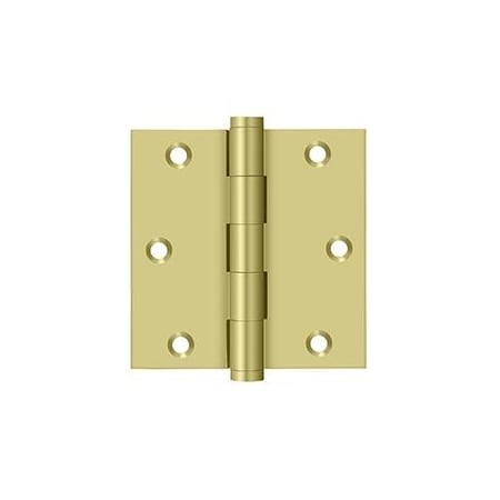 Deltana Bright Brass Door and Butt Hinge DSB353