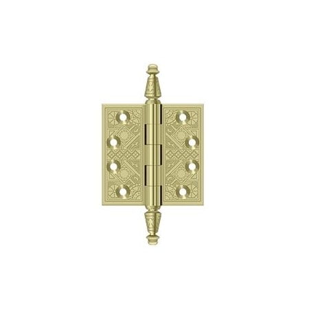 Deltana Bright Brass Square Hinge DSBP35U3
