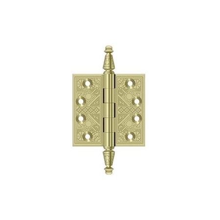 DELTANA Bright Brass Square Hinge DSBP35U3