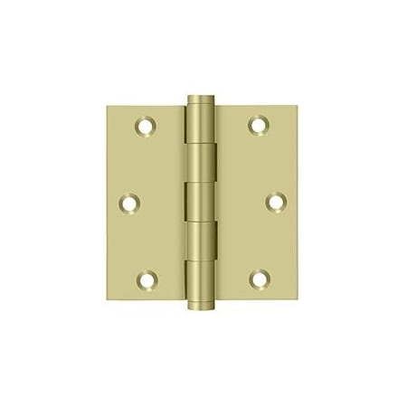 Deltana Bright Brass Door and Butt Hinge DSB353-UNL