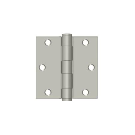 Deltana Satin Nickel Square Hinge S35HD15