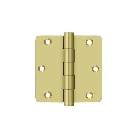 Deltana Bright Brass Door and Butt Hinge DSB35R43