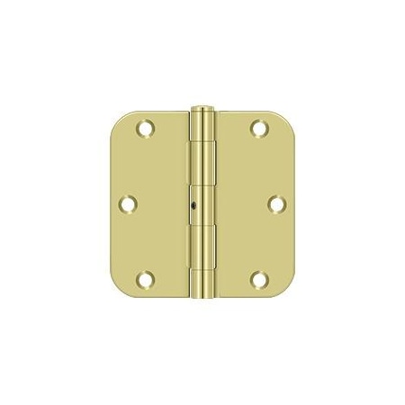 Deltana Bright Brass Radius Hinge S35R5N3