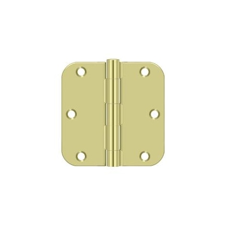 Deltana Zinc Dichromate Radius Hinge, Holes per Leaf: 3 S35R5BK2D