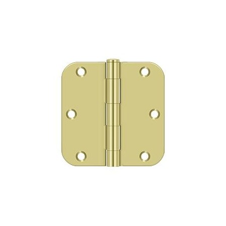Deltana Bright Brass Door and Butt Hinge S35R5BK3