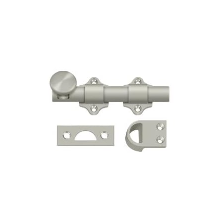 Deltana Dutch Door Bolt, Heavy Duty Satin Nickel 4" DDB425U15
