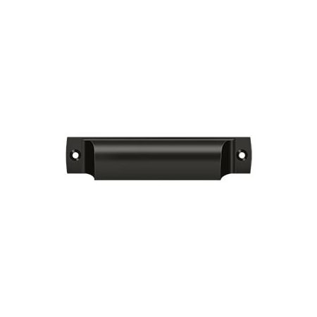 Deltana Rectangular Shell Pull Oil Rubbed Bronze 4" SHP40U10B