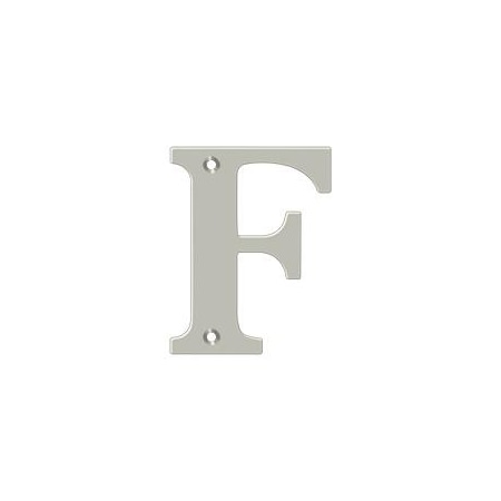 Deltana Residential Letter F Satin Nickel 4" RL4F-15