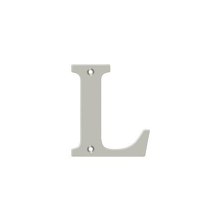 Deltana Residential Letter L Satin Nickel 4" RL4L-15