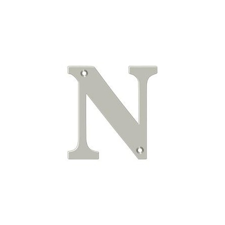 Deltana Residential Letter N Satin Nickel 4" RL4N-15