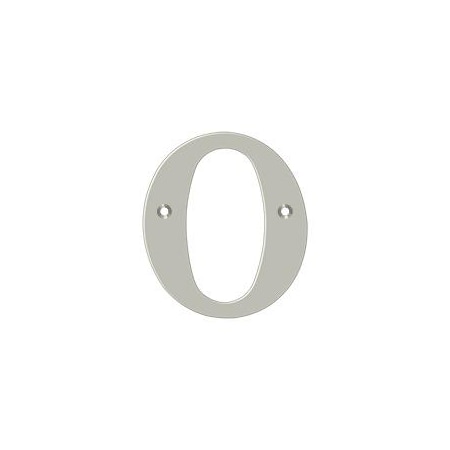 Deltana Residential Letter O Satin Nickel 4" RL4O-15