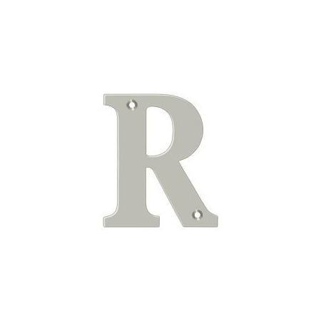 Deltana Residential Letter R Satin Nickel 4" RL4R-15