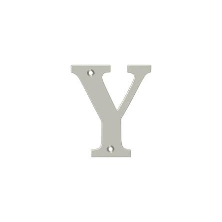 Deltana Residential Letter Y Satin Nickel 4" RL4Y-15